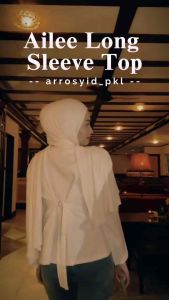 Ailee Long Sleeve Top / Atasan Lengan Panjang - Blouse Blazzer Wanita Semiwoll - Baju Kerja Daily Cewek Dewasa