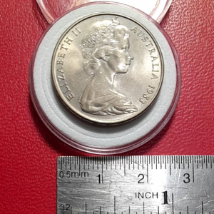 Koin Australia klasik Koleksi kuno Ten Cents Tahun 1983