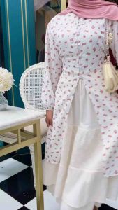 JEMA DRESS TUNIK - DRESS TUNIK LEBARAN - TUNIK KONDANGAN - BAJU KONDANGAN SIMPLE - TUNIC FLORAL