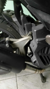 Knalpot Vario New Bor Up 60/66 Inlet 45 Moncong Shijiro | Knalpot Kondoman Vario LED New Spek Bor up Inlet 45