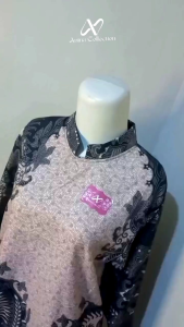 Atasan Batik wanita seragam kantor -Tunik batik 2