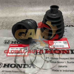 Karet Drive Shaft in dan out / Boot CV Joint Honda Jazz RS GD3/GE8 premium bonus clamp 44017-SEL-T00 + 44018-SEL-T00 1set 2pcs