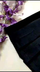 Rok  rempel seragam  smp/ sma  warna  hitam  bahan elemen