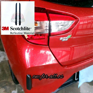 3M Scotchilite Black Reflective Sticker for Myvi Facelift