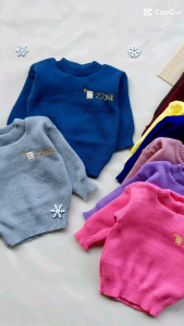 sweater rajut ZIYA 0-9 bulan baju hangat bayu