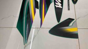 Bộ tem wave nhỏ 2001 màu xanh lá hàng nhập Thái Lan chất lượng cao dành trang trí riêng cho dòng xe này tem in lụa màu sắc rất đẹp và bền giá bán cực tốt bán lẻ như bán sỉ