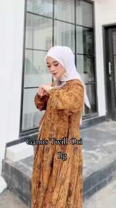 Gamis Twill BG Collection Motif Sahira: Bahan Nyaman & Desain Modern
