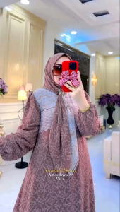 SAIDAH DRESS SET HIJAB AMORE BY RUBY