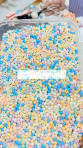 20gram manik donat 4mm manik bentuk donut bulat