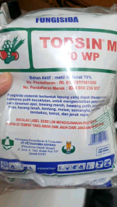 Topsin M 70wp 100gram 1 pax isi 5 bgks kemasan 100gr