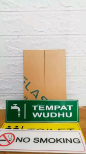 SIGN BOARD Smoking Area Acrylic / Penanda Raungan Meroko / Hiasan Dinding Akrilic