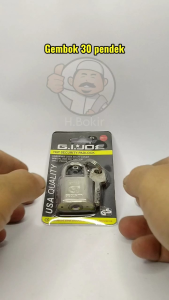 Kunci Gembok Ukuran 30 Pendek Merk Gi Joe Kunci Bangkol COD