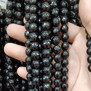 Black Onyx Faceted High Quality perfect for bracelet and Necklace.