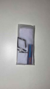Sleeve Shock Kaos Kaki Sambung Olahraga Futsal Sepak Bola - White Black