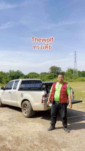 เบดแร็ค Thewolf ทรงเตี้ยเสา 6 ต้น 3 คาน พร้อมรางสไลด์ สูง 27 ซม ปรับกว้างแคบได้ รางยาว152 สำหรับรถ แคป