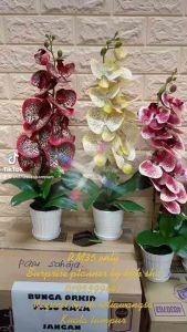 Orkid latex 1 tangkai siap gubah
