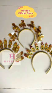 Mahkota Nagin Mata 3 India Bando Cucuk Sanggul untuk Tari atau Karnaval