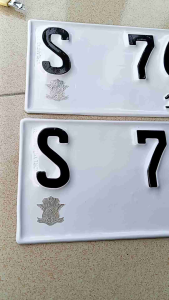 PLAT NOMOR MOBIL Harga sepasang (Depan & Blakang)