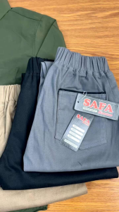 Setelan Kemeja Panjang Anak Laki-Laki Celana Panjang Stret Melar Usia 2-9 Tahun