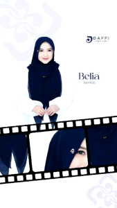 BELIA Hijab Softpad Model Hodie By Daffi Bahan Ceruty