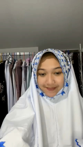 MUKENA DEWASA TERUSAN BAHAN KATUN MIKRO MOTIF TERATAI