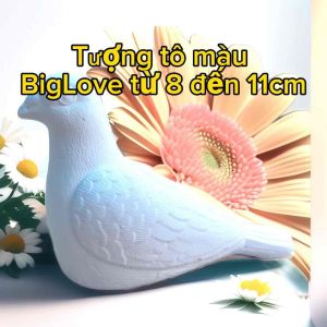 Combo 10Tượng Tô Từ 8Cm-11Cm (Kèm12 Màu Và 2 Cọ) giao ngẫu nhiên Biglove