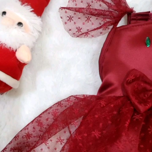 Baju Anjing & Kucing Tipe Ivy Gown Natal Christmas