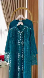 SLIMANI| NEW ARRIVAL GAMIS ANDARI 2 // DRESS BROKAT// SERAGAMAN PESTA| GAMIS MEWAH PREMIUM| GAMIS LEBARAN TERBARU
