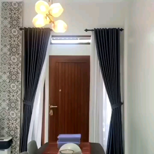 GORDEN JENDELA PINTU BLACKOUT ABU-ABU PREMIUM SMOKERING MINIMALIS