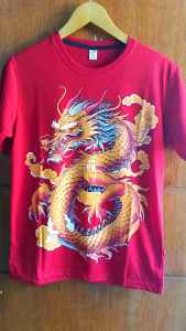 Kaos Naga 3D Viral Warna Merah Semangat Kan Merah Mu Membarah🔥