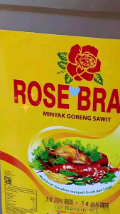Bimoli-Rose Brand Minyak Goreng 5 LiterKemasan Jerigen-Minyak Serbaguna Kualitas Premium100% Original