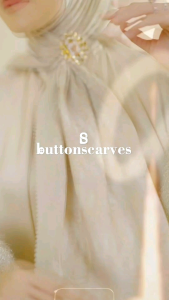 the Samla voile semi origina button scarves with logo metal B lemasan kotak di hampers