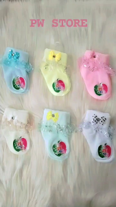 1 Lusin [12 Pasang] Kaos Kaki Bayi / Anak Renda New Born - Paud / TK Harga Grosir Termurah [BAYI RENDA]