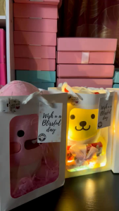 Kakao Friends Gift Set | Bear Hamper with Chocolate | Birthday Gift Present | Gift Hamper | Surprise Box | Birthday Set