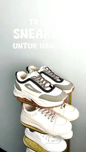 Sepatu Sneakers Wanita Putih Sport Shoes Cream 606