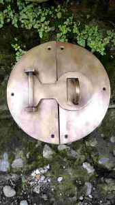 Overpal Pengunci Kuningan Motif Polos Besar Antik 1 pcs