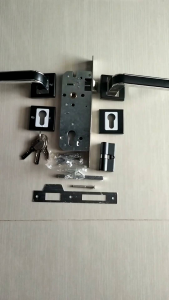 Handle Pintu Kamar Hitam Dop Ongkel Kotak Minimalis Kuat Awet Anti Karat