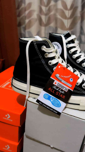 SEPATU CONVERS ALL STAR 70S HIGH EGRET BINB BLACK WHITE TINGGI 70S