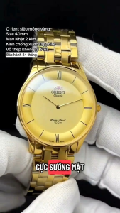 Đồng hồ nam hiệu Orientt size 40mm máy pin Nhật kính sapphire chống xước chống nước tốt