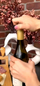 Stainless Steel 2 In 1 Wine Bottle Opener & Cork Puller + Foil Cutter Set Easy to insert into wine bottle Damaged/ Fragile Cork不锈钢二合一葡萄酒开瓶器和软木塞拔出器 + 铝箔切割器套装