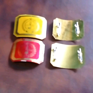 Pin Tanda Topi Baret Lengkung Pengalang-Penegak