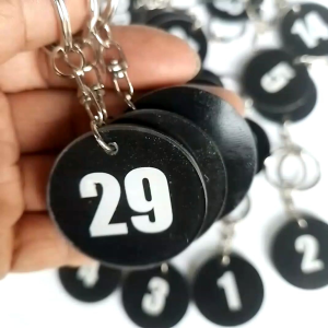 Gantungan Kunci Nomor  Pintu Kamar Kos Loker Penginapan dll