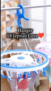 asia3a Hanger gantungan serbaguna 18 jepit love