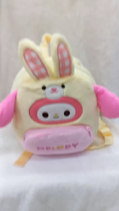 My MelodyKuromiHk Cinamoroll Sonicand Capybara Cotton Backpack Bag for kids