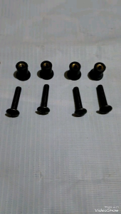 [ Paket 4 pcs ] Original Set Baut plus Mur karet tipis Tameng Visor Cover depan Xride Vixion R15 R25 Ninja CBR dll