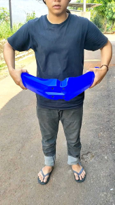 Spakbor depan win trail BIRU honda win 100 win100 semi trail Kualitas bagus