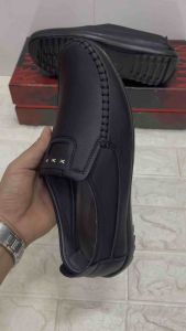 Giày lười nam da mềm kiểu dáng đẹp mẫu mới nhất hiện nay mã GM03 màu đen size từ 38-43