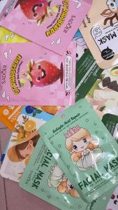 MASK MIX BORONG (30pcs/60pcs/80pcs/100pcs)✨Mask Hydrating Dry Skin Whitening Soothing Moisturizing All Skin Types Skin