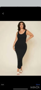 SLEEVELESS MAXI DRESS PLUS SIZE