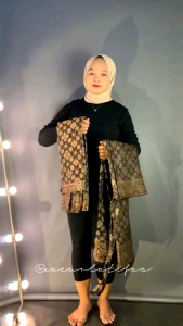 Rok Songket Kebaya Span Jadi  Karet Kiri Kanan Dan Resleting - Bawahan Kebaya